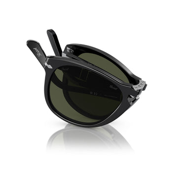 Persol Okulary Przeciwsłoneczne PO0714 95/31 Składane Czarny/Zielony Unisex