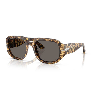 Persol Occhiali da Sole PO3373S 1056B1 Vincent Marrone Beige Tartarugato/Grigio Scuro Unisex 2