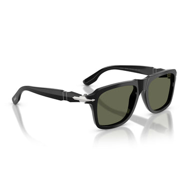 Persol Occhiali da Sole PO8002S 95/31 Nero/Verde Unisex Polarizzati 4