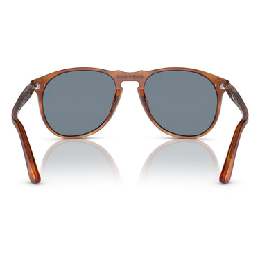 Persol Okulary Przeciwsłoneczne PO9649S 96-56 Havana-Niebieskie Unisex 3