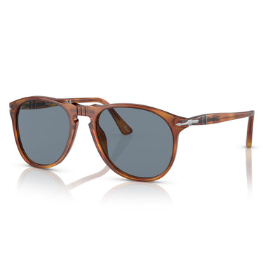 Persol Okulary Przeciwsłoneczne PO9649S 96-56 Havana-Niebieski Unisex 1