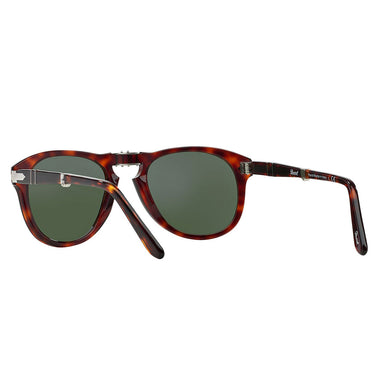 Persol Okulary Przeciwsłoneczne PO0714 24/31 Składane Havana/Zielone Unisex 4