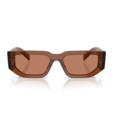 Prada Sunglasses PR09ZS 20H90Q Dark Transparent Brown Brown Unisex