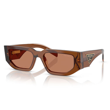 Prada Okulary Przeciwsłoneczne PR09ZS 20H90Q Ciemnobrązowy Przezroczysty Brązowy Unisex 2