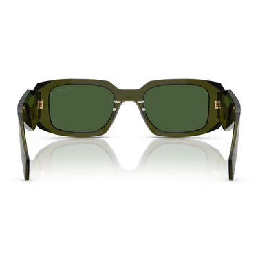 Prada Okulary Przeciwsłoneczne PR17WS 19Z1I0 Butelka Przezroczysta/Ciemnozielony Unisex 3