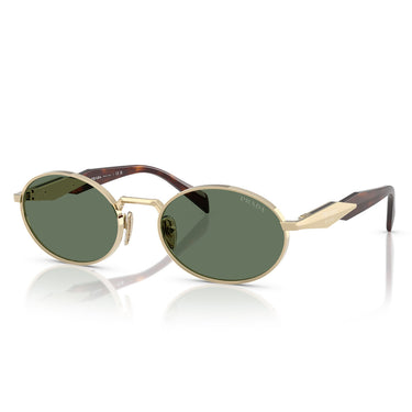 Prada Okulary Przeciwsłoneczne PR65ZS ZVN70L Złoto-Zielony Damskie 1