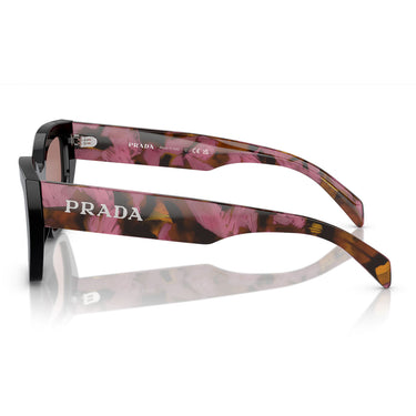 Prada Sonnenbrille PRA09S 12O10D Schwarz-Hellbraun Unisex 3