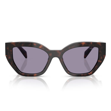 Prada Lunettes de Soleil PRA09S 17N03N Tartarugato-Gris Clair Unisexe