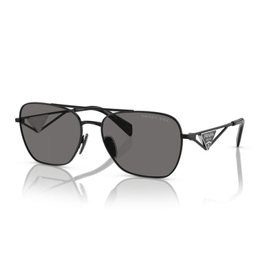 Prada Okulary Przeciwsłoneczne PRA50S 1AB5Z1 Czarny Ciemnoszary Damskie Polaryzacyjne 2