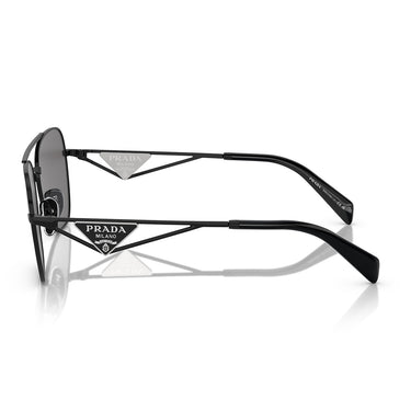 Prada Okulary Przeciwsłoneczne PRA50S 1AB5Z1 Czarny Ciemnoszary Damskie Polaryzacyjne 3