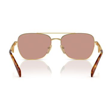 Prada Okulary Przeciwsłoneczne PRA50S 5AK08M Złoto/Fiolet Damskie