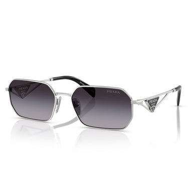 Prada Okulary Przeciwsłoneczne PRA51S 1BC90A Srebrny/Szary Gradient Unisex 2