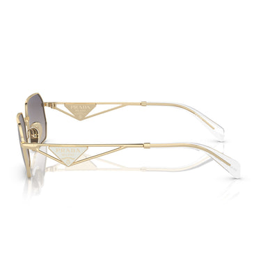 Prada Okulary Przeciwsłoneczne PRA51S ZVN30C Złoto/Niebieski Gradient Unisex 3