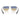 Prada Gafas de Sol PRA53S 27506Z Plata Mate/Amarillo Azul Oscuro Hombre 4