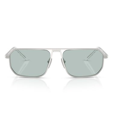 Prada Sunglasses PRA53S 27540N Matte Silver/Blue Men