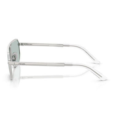 Prada Okulary Przeciwsłoneczne PRA53S 27540N Srebrny Matowy/Niebieski Męskie 3