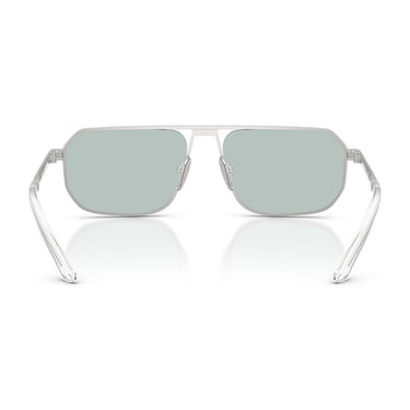 Prada Okulary Przeciwsłoneczne PRA53S 27540N Srebrny Matowy/Niebieski Męskie 4