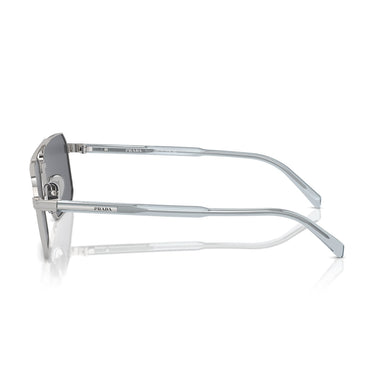 Prada Okulary Przeciwsłoneczne PRA57S 1BC175 Srebrny/Ciemnoszary Unisex