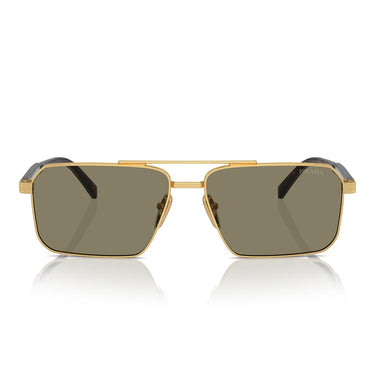 Prada Occhiali da Sole PRA57S 5AK90F Oro/Marrone Chiaro Unisex