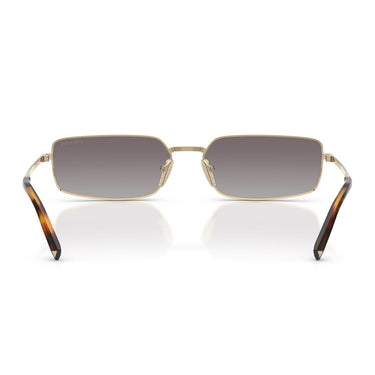 Prada Okulary Przeciwsłoneczne PRA60S ZVN30C Złoto Blado/Niebieski Gradient Srebrne Lustro Damskie 3