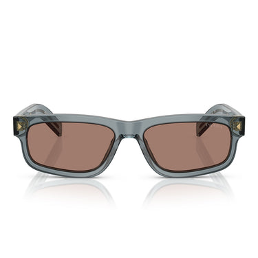 Prada Sunglasses PRB11S 17T05D Transparent Ocean/Brown Mirror Unisex