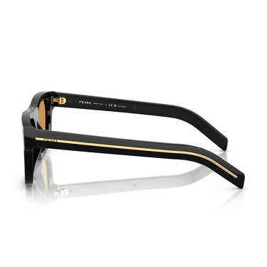 Prada Okulary Przeciwsłoneczne PRB12S 16K60F Czarny/Brązowy Unisex Fotochromatyczne