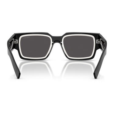 Prada Okulary Przeciwsłoneczne PRB17S 16K08Z Nero Bianco Talco Grigio Scuro Uomo 4