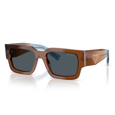 Prada Okulary Przeciwsłoneczne PRB17S 25F70B Czekoladowy/Ciemny Szary Męskie 1