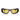 Prada Okulary Przeciwsłoneczne PRB19S 16K455 Czarny/Żółty Męskie