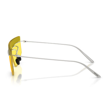 Prada Okulary Przeciwsłoneczne PRB55S 1BC20O Srebrny/Żółty Unisex 3