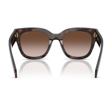 Prada Okulary Przeciwsłoneczne PRC04S 17N80A Root Tartarugato Marrone Sfumato Donna 4