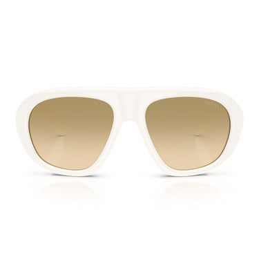 Prada Sonnenbrille PRC05S 17K20S Weiß Talk Gelb Verlauf Braun Damen