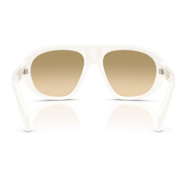 Prada Okulary Przeciwsłoneczne PRC05S 17K20S Biały Talk Żółty Cieniowany Brązowy Damskie 4