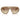 Prada Occhiali da Sole PRC05S 25P21C Beige Striato/Marrone Sfumato Giallo Donna