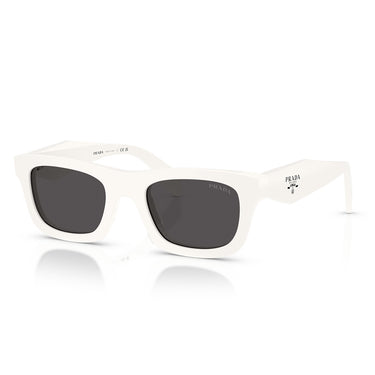 Prada Okulary Przeciwsłoneczne PRC06S 17K08Z Biały Talk Ciemnoszary Damskie 1