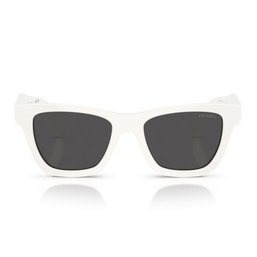 Prada Sunglasses PRC07S 17K08Z White Talc Dark Gray Woman