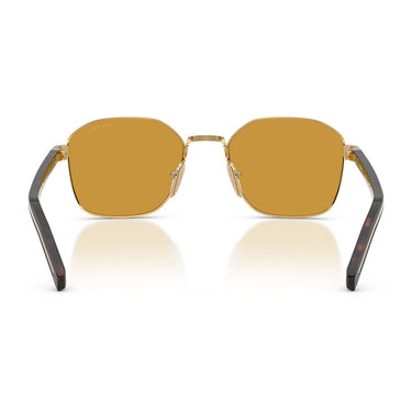 Prada Okulary Przeciwsłoneczne PRC50S 5AK50P Złoto/Ciemny Miód Męskie 3