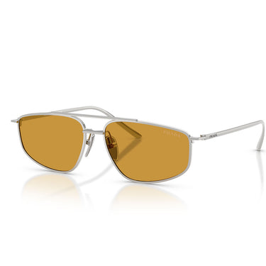 Prada Okulary Przeciwsłoneczne PRC51S 1BC50P Srebrny Ciemny Miód Damskie 2