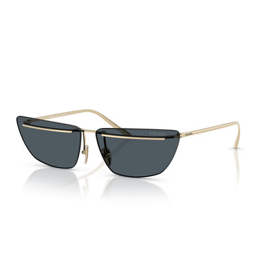 Prada Okulary Przeciwsłoneczne PRC52S ZVN70B Złoto Blado Ciemny Szary Damskie 2