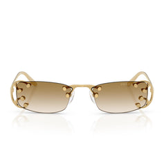 Prada Occhiali da Sole PRC57S 29H30V Oro Pallido/Trasparente Sfumato Marrone Donna