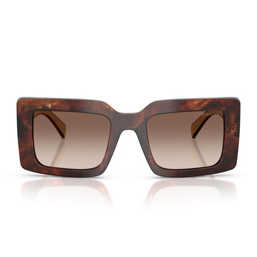 Prada Occhiali da Sole PRD01S 00K10S Caramello Tartarugato Marrone Sfumato Donna