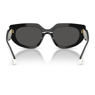 Prada Occhiali da Sole PRD02S 20G08Z Nero Bianco Grigio Scuro Donna 4