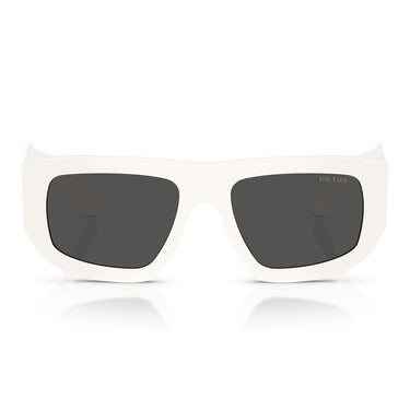 Prada Occhiali da Sole PRD04SU 17K08Z Bianco Talco Grigio Scuro Donna