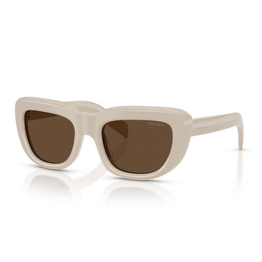 Prada Occhiali da Sole PRD07S 23O9L1 Beige Crema/Marrone Scuro Donna