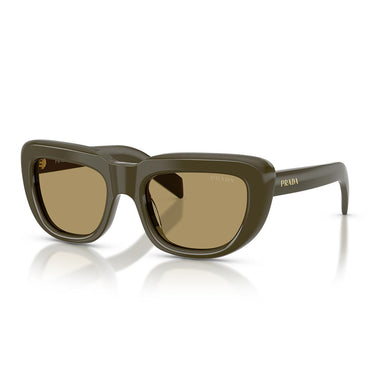 Prada Occhiali da Sole PRD07S 26J70G Verde/Verde Oliva Donna 1