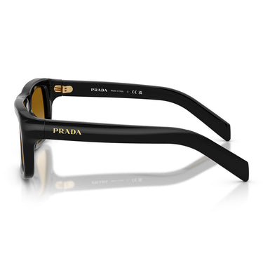 Prada Occhiali da Sole PRD11S 16K10X Nero Giallo Sfumato Marrone Chiaro Uomo 3