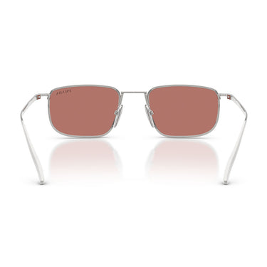 Prada Occhiali da Sole PRD52S 1BC80W Argento Bordeaux Uomo 4