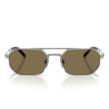 Prada Occhiali da Sole PRD53S 23J90F Gunmetal Satinato/Marrone Chiaro Uomo