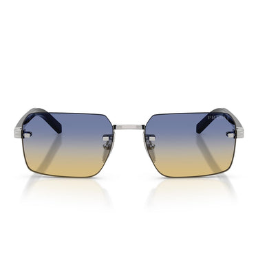 Prada Occhiali da Sole PRD55S 1BC50E Argento/Blu Giallo Uomo
