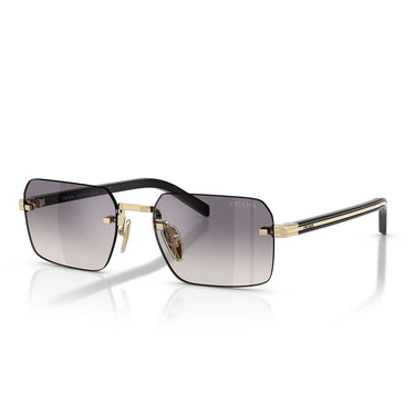 Prada Occhiali da Sole PRD55S ZVN60W Oro Pallido/Blu Specchiato Argento Uomo 1